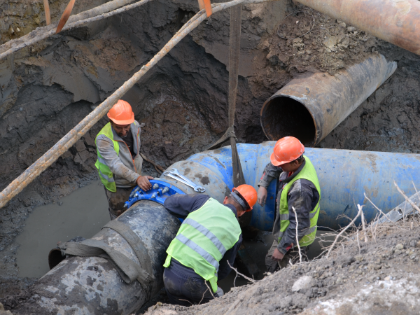 Замена крупного водовода в рамках строительства Северного обхода Калининграда 