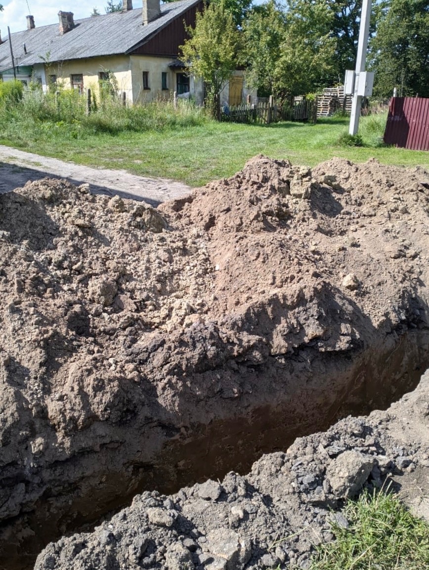 Водоканал приступил к работам по замене участка сети в Мамоново!