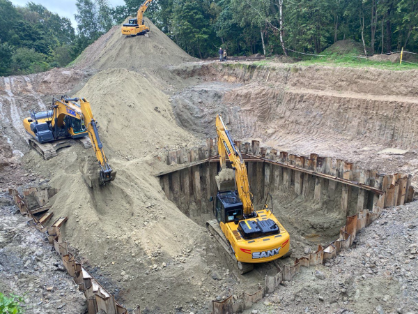 На побережье продолжается строительство Филинского коллектора от Светлогорска до Пионерского
