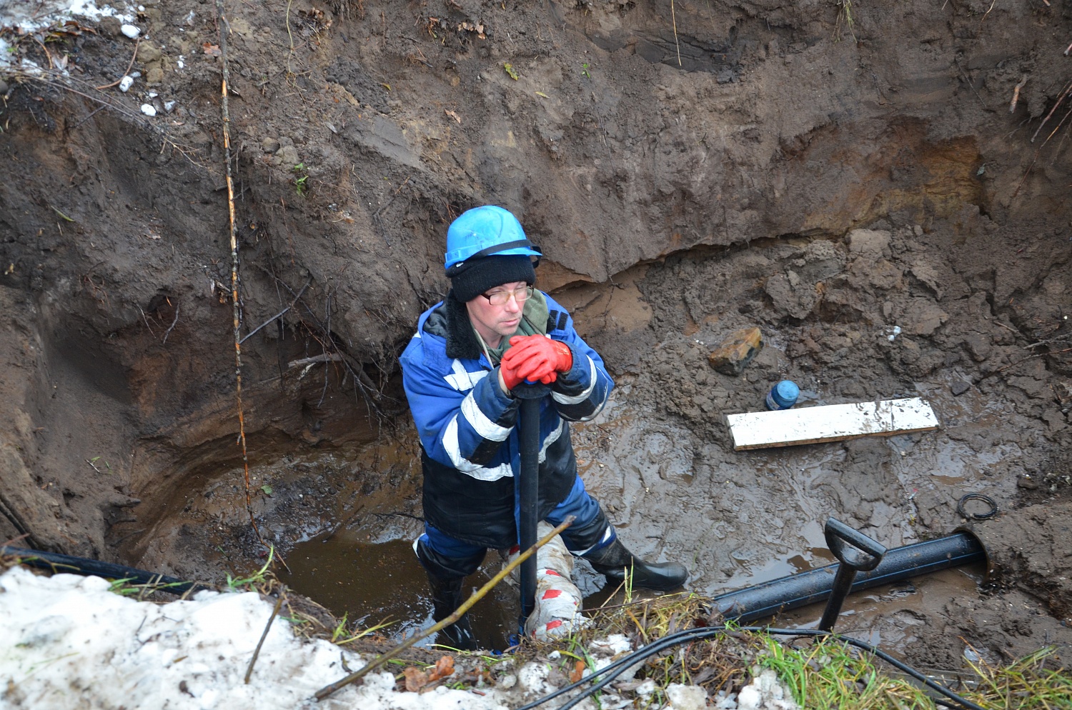 В Ладушкине заменили 70 метров трубопровода 