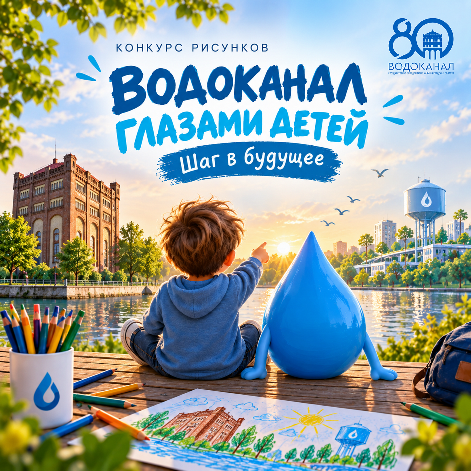 Объявляем конкурс детских рисунков «Водоканал глазами детей. Шаг в будущее»!